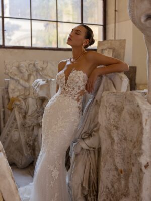 Fit and flare wedding dress Zemira by Couture