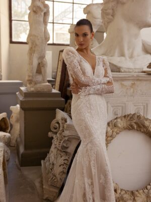 Fit and flare wedding dress Ziva by Modeca