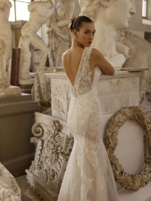 Fit and flare wedding dress Ziva by Modeca
