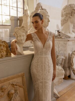 Fit and flare wedding dress Ziva by Modeca