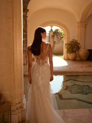 Fit and Flare wedding dress Earth by Le Papillon