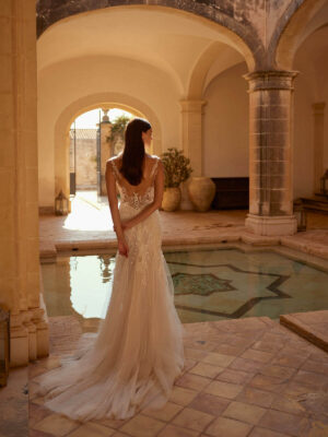 Fit and Flare wedding dress Earth by Le Papillon