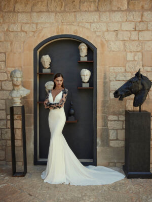 Fit and Flare wedding gown Egypt by Modeca