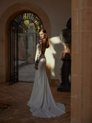 Fit and Flare wedding gown Egypt by Modeca