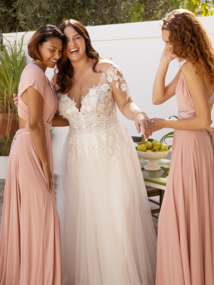 Plus size wedding dress by Modeca