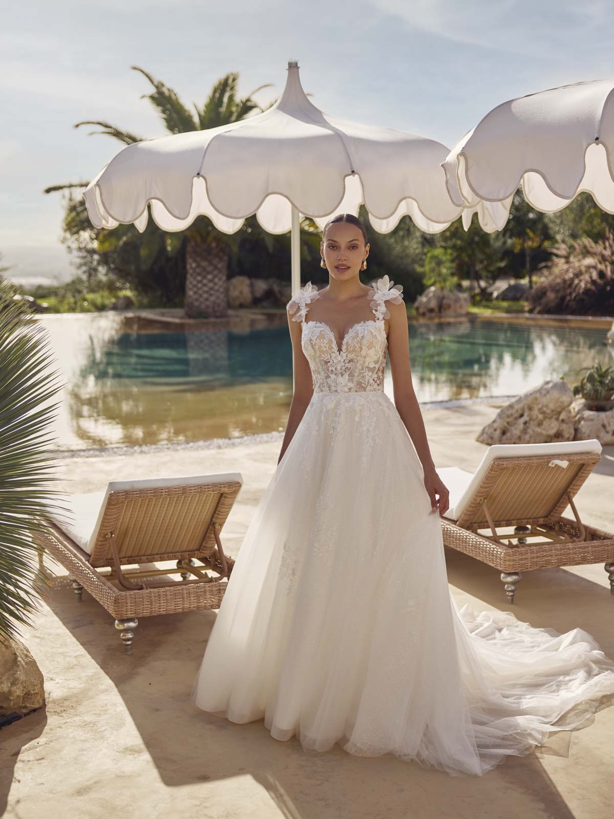 A-line wedding dress Grazia by Modeca