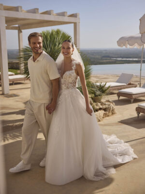 A-line wedding dress Grazia by Modeca