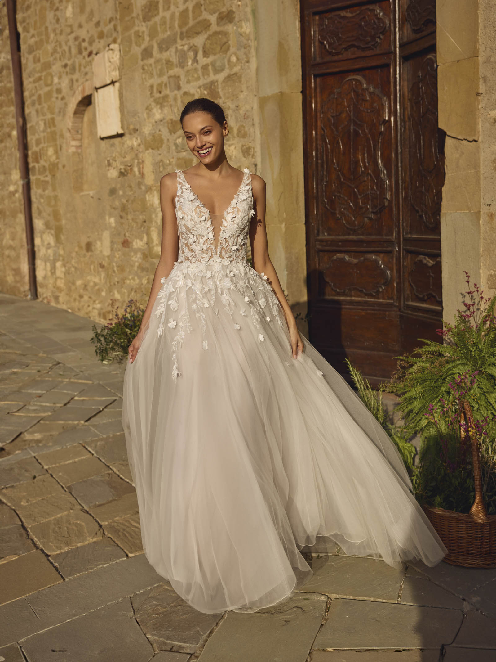 A-line wedding dress Galina by Modeca