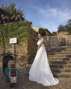 A-line wedding dress Geneva by Modeca