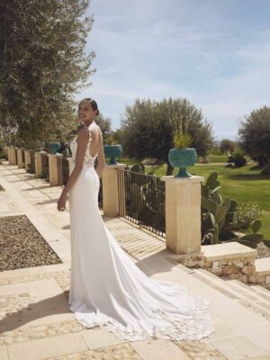 Fit and flare wedding dress Gaelle by Modeca
