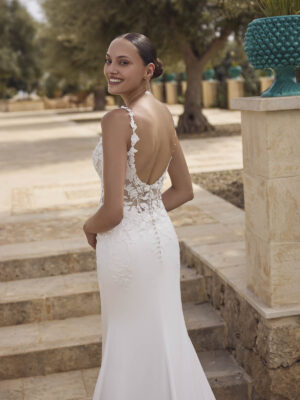 Fit and flare wedding dress Gaelle by Modeca