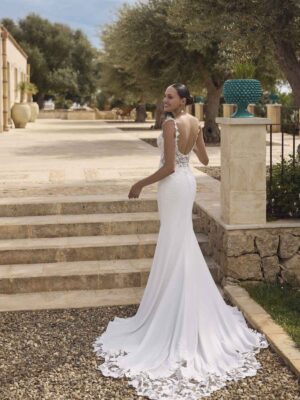 Fit and flare wedding dress Gaelle by Modeca