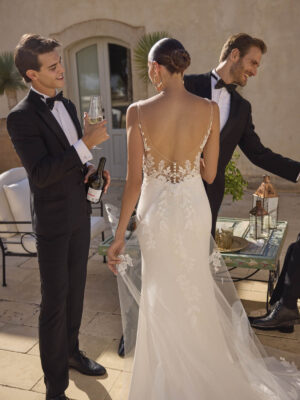 Fit and flare wedding dress Geerda by Modeca