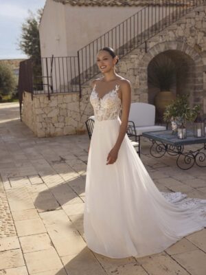 A-line wedding dress Ginette by Modeca
