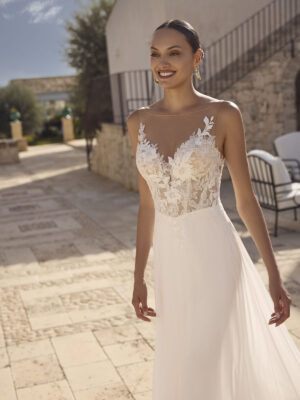 A-line wedding dress Ginette by Modeca