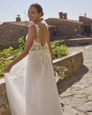 A-line wedding dress Gray by Modeca