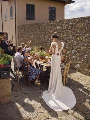 A-line wedding dress Golden by Modeca