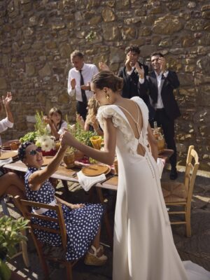 A-line wedding dress Golden by Modeca
