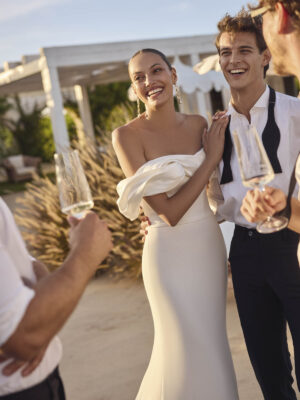 Fit and flare wedding dress Ginni by Modeca