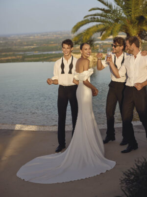 Fit and flare wedding dress Ginni by Modeca