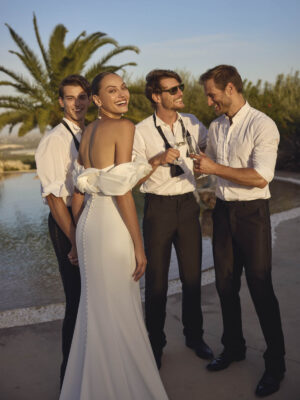 Fit and flare wedding dress Ginni by Modeca
