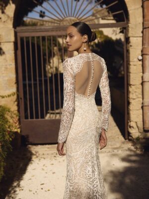 Fit and flare wedding dress Gia by Modeca