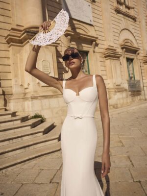 Fit and flare wedding dress Gizem by Modeca