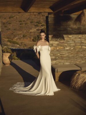 Fit and flare wedding dress Harva by Le Papillon