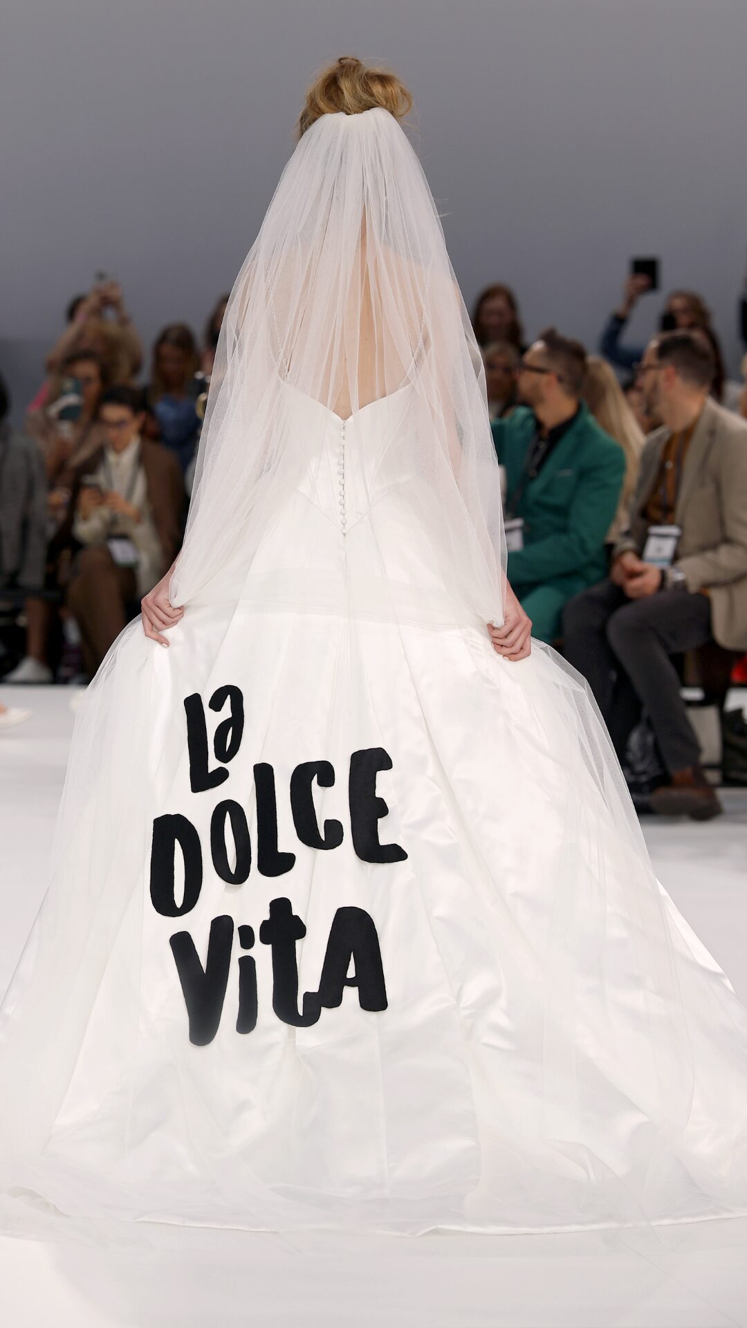 Modeca wedding dress on the Barcelona Bridal Fashion Week runway