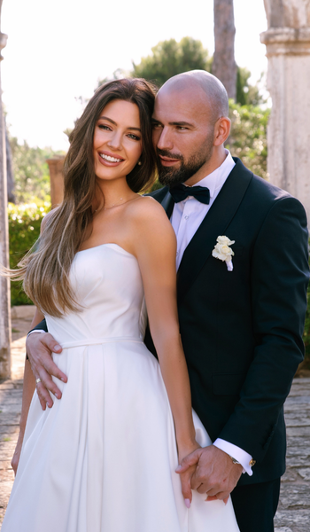 Real Bride Kremena in her ballgown by Modeca