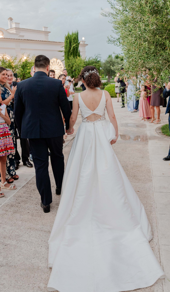 Modeca bride Maria in her wedding dress Dottie by Modeca