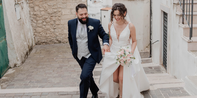 Modeca bride Maria in her wedding dress Dottie by Modeca