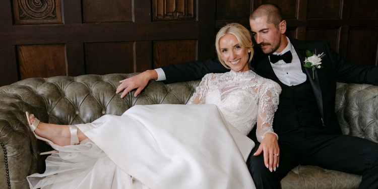 Modeca bride Jessica in her Sylvie wedding dress