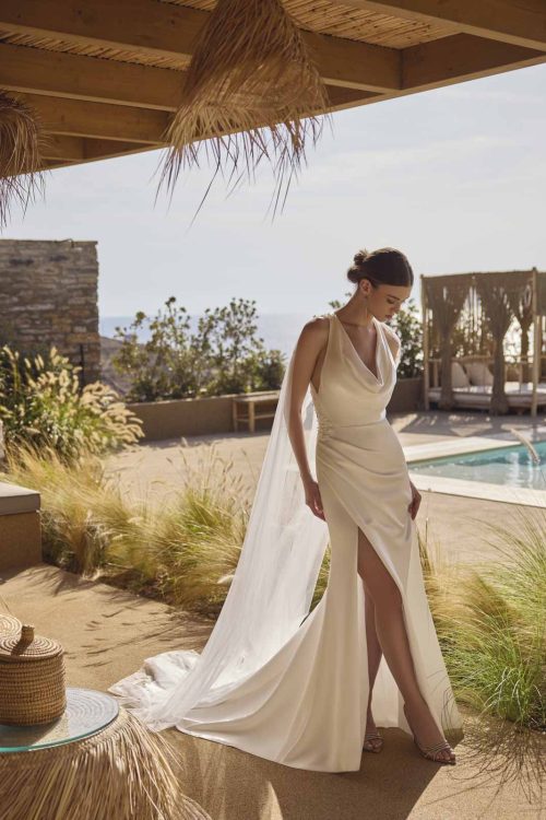 Fit and flare wedding dress Hatice by Modeca