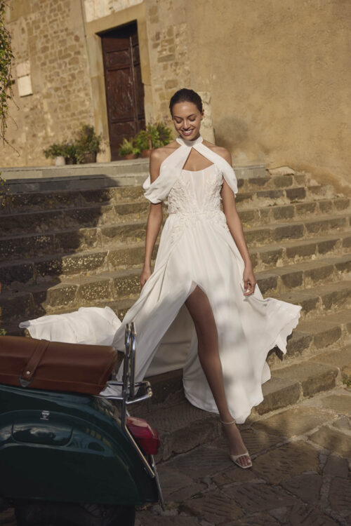 A-line wedding dress Geneva by Modeca