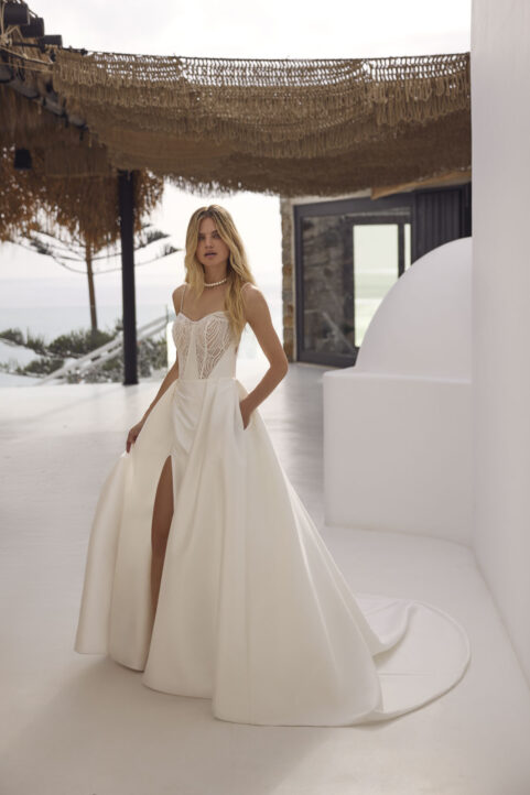 Fit and flare wedding dress Ismay by Lux Modeca